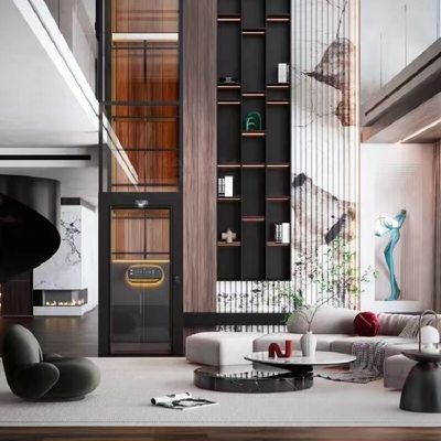 1-2 شخص مصعد محرك المسامير داخلي مصعد محرك المسامير المنزل