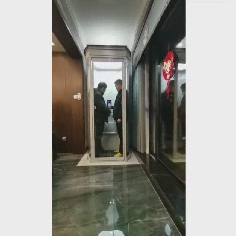 المصعد المنزلي الأنيق الكبسولة 500-1000 كيلوغرام السعة