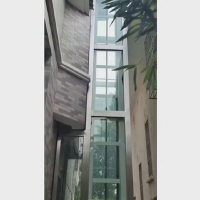 المصعد الآمن المدفوع بالمسمار مع الباب الآلي ووقف الطوارئ