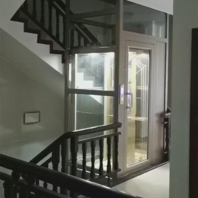3 ركاب مصاعد سكنية صغيرة التصميم المرن مصعد منزلي صغير