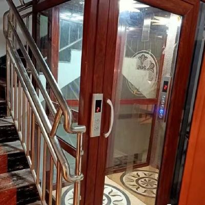 أمان الأبواب الآلي المصاعد الهيدروليكية المنزلية مع وقف الطوارئ