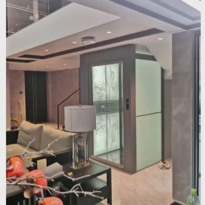 مصعد منزل آمن فيلا تراكشن 0.6 M/S إمدادات الطاقة الفريدة / ثلاثية المراحل