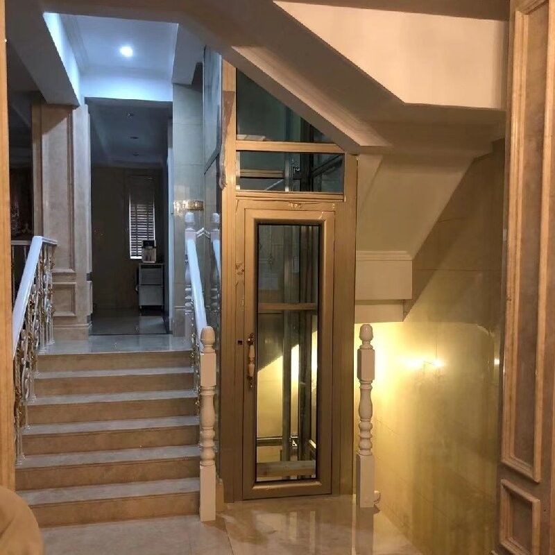 أسطوانات كبيرة ميكرو معالج التحكم السكني المصعد الهيدروليكي المنزل مشاهدة المعالم الكابينة الخاصة