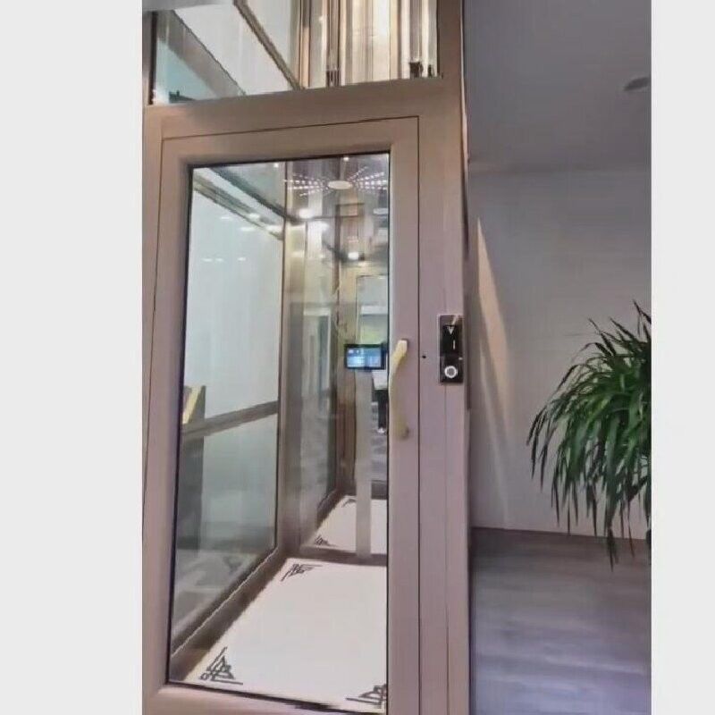 أوتوماتيكية الباب شاشة LCD التحكم في الجر المصعد المنزل مع زر وقف الطوارئ