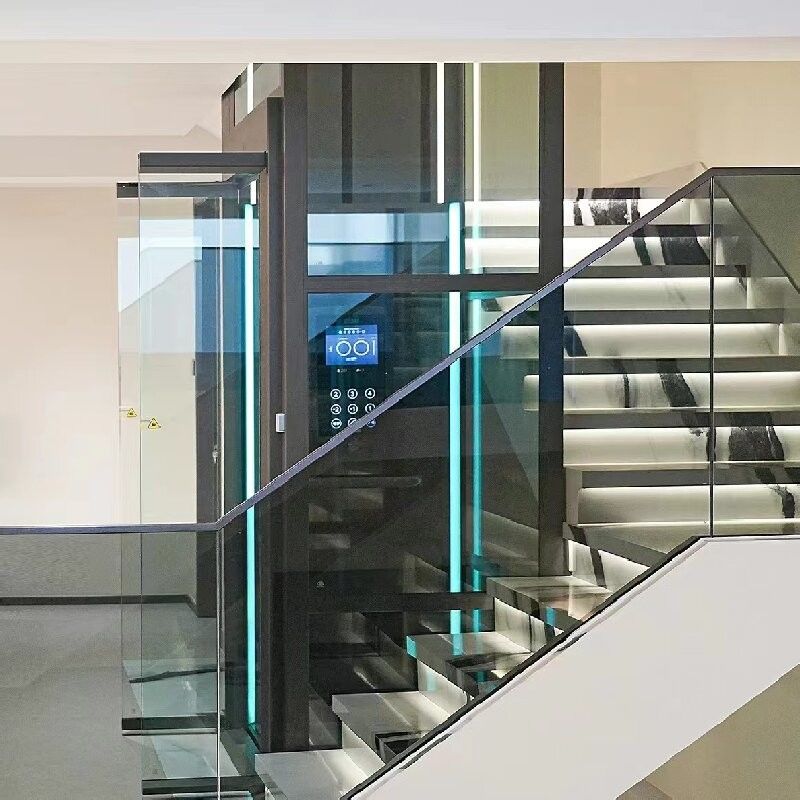 ما يصل إلى 30 متر ارتفاع السفر المصاعد المنزلية مع أجهزة استشعار السلامة والأبواب المنزلية التلقائية